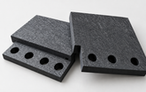 Pusher Fingers for IS glass machine - aluminium alloy frame with carbon crystal tip