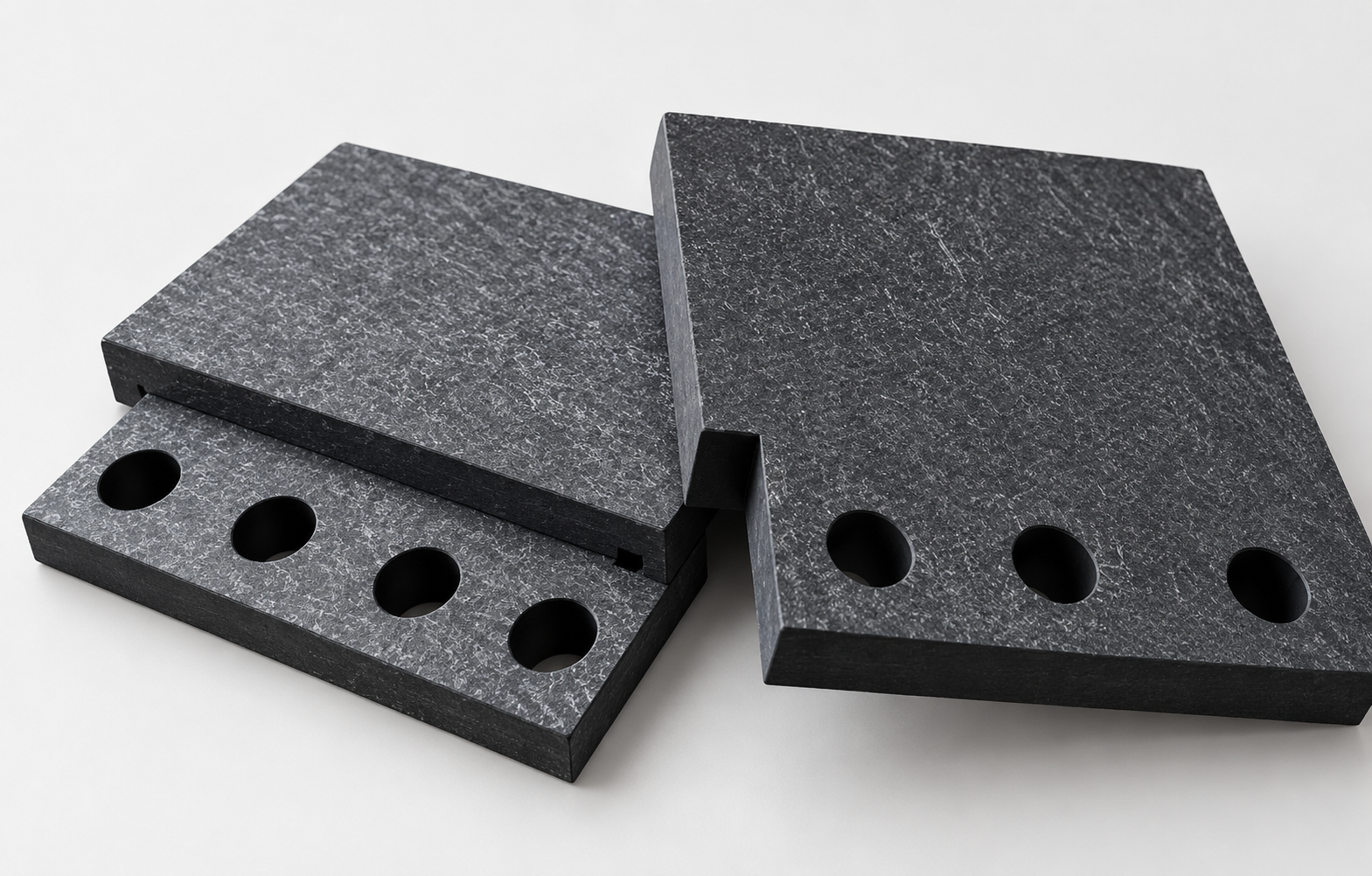 Pusher Fingers for IS glass machine - aluminium alloy frame with carbon crystal tip